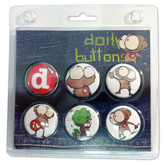 6er Blisterset von dailybuttons