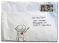Brief mit dailybuttons Maskottchen