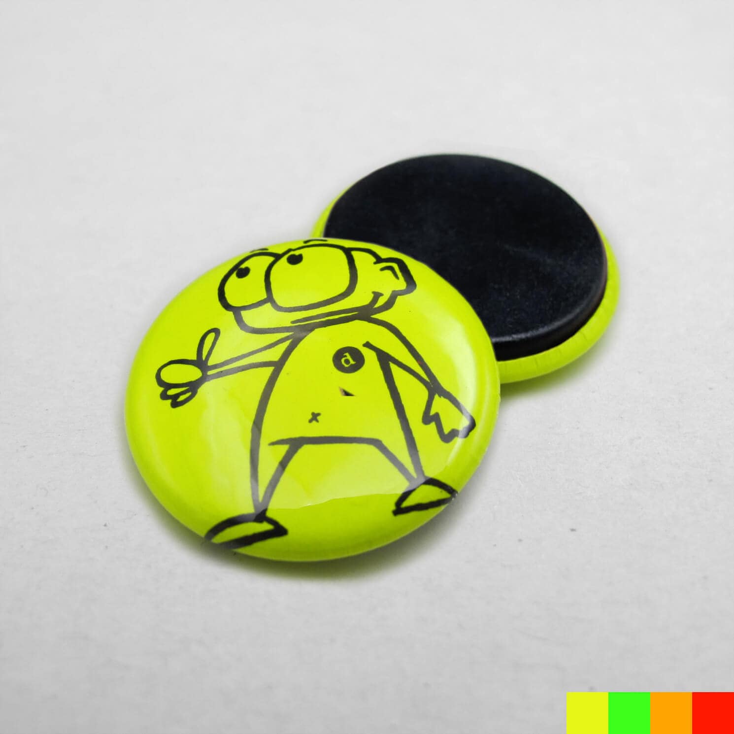 Der 25mm Button / Magnet. Schmücke den Kühlschrank mit Buttons.