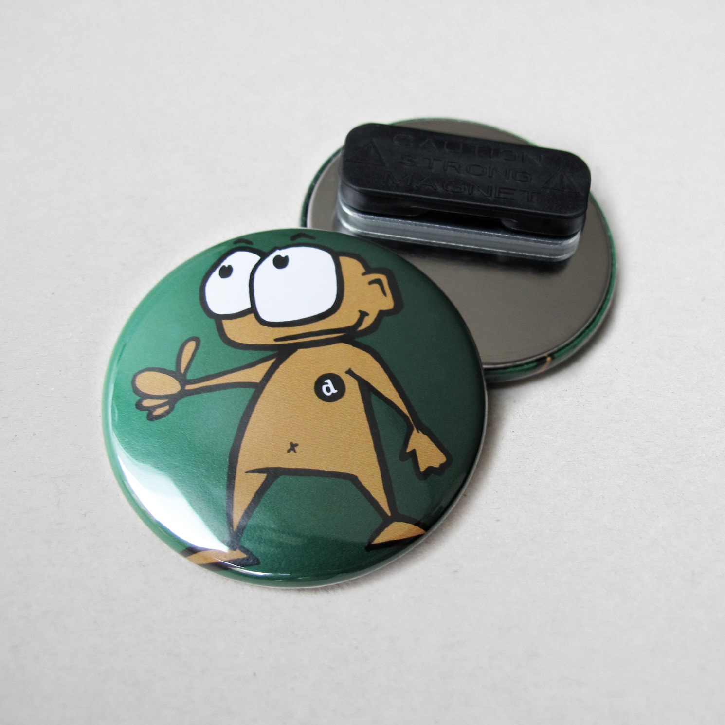 44mm Buttons mit Kleidungsmagnet - Steck den Button an! ohne Nadel