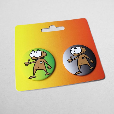 2er Set 37mm Buttons MATT