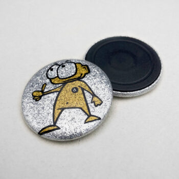 37mm Buttons Glitzer Magnet