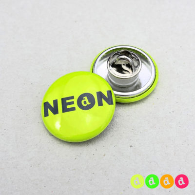 25mm Buttons NEON Butterfly