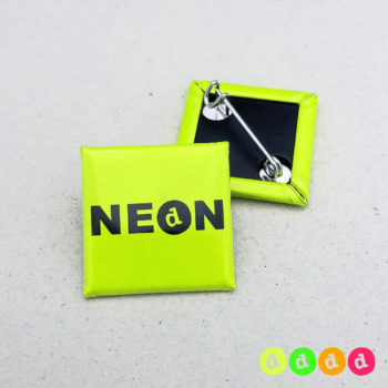 25x25mm Buttons NEON Nadel