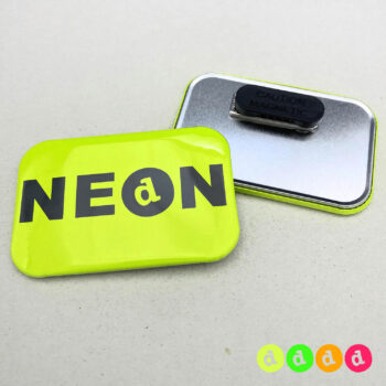 50x76mm Buttons NEON Kleidungsmagnet