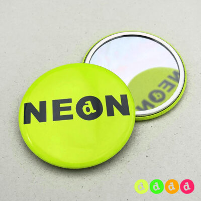 56mm Buttons NEON Spiegel