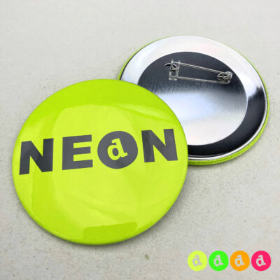 75mm Buttons NEON Nadel