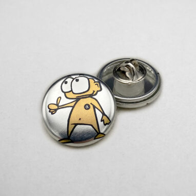 25mm Buttons Butterfly METALLIC