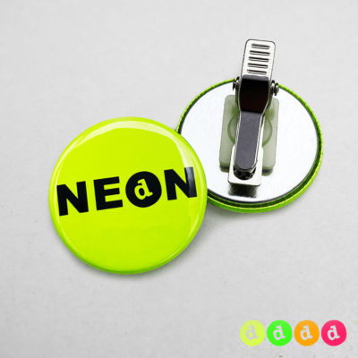 37mm Buttons Clip NEON