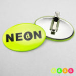 44x68mm Buttons Oval Clip NEON