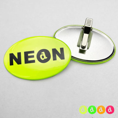 44x68mm Buttons Oval Clip NEON
