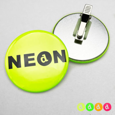 56mm Buttons Clip NEON