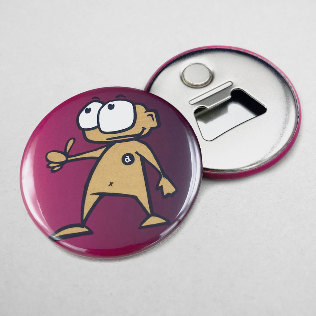 56mm Buttons Oeffner Magnet