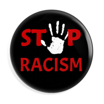 Stop racism Button