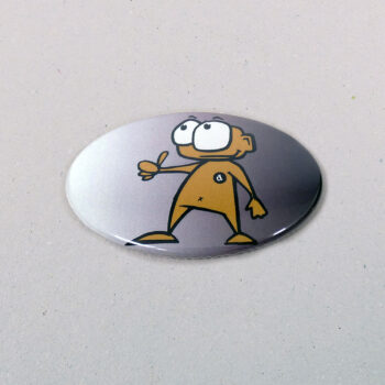 44x68mm Buttons mit Clip Oval 2
