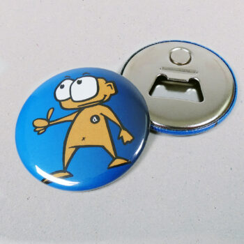 56mm Buttons mit Flaschenöffner + Magnet