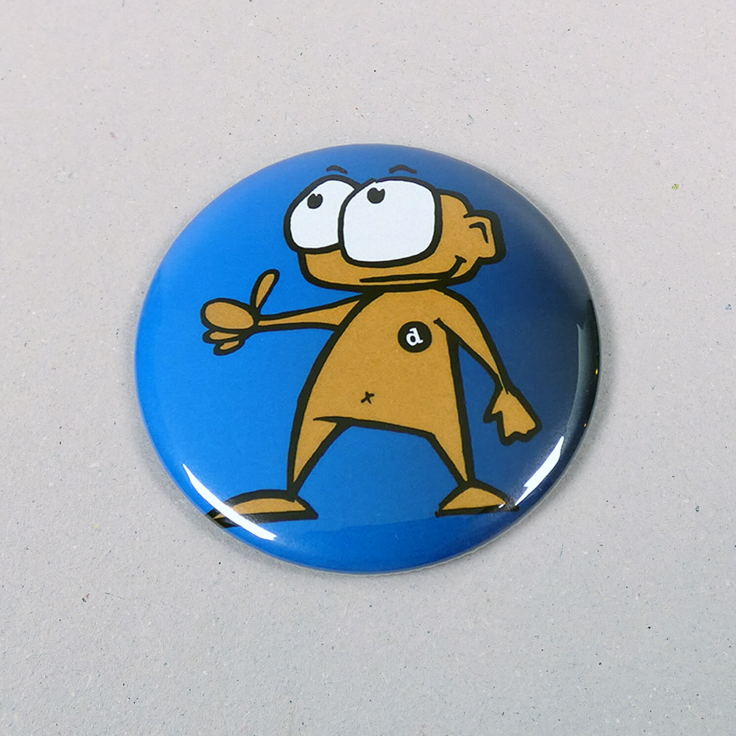 37mm Buttons mit Nadel / METALLIC Buttons aus Berlin