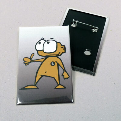 44x68mm Buttons mit Nadel Hochformat