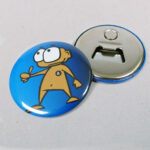 56mm Buttons mit Flaschenöffner + Magnet