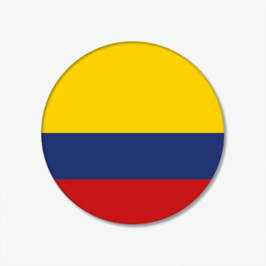 FLAGGEN-BUTTON-KOLUMBIEN