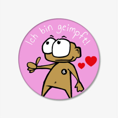 Ich bin geimpft Button