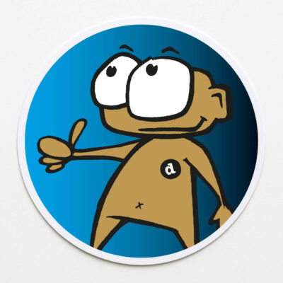 Sticker 87mm Rund