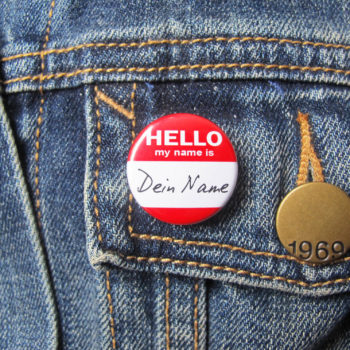 25mm Button Nametag
