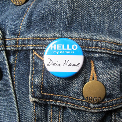 31mm Button Nametag