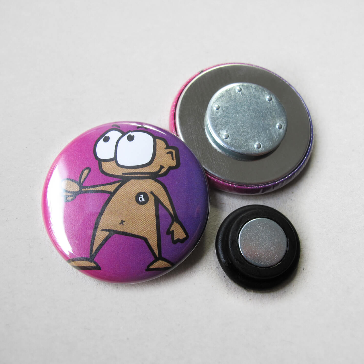31mm Button Kleidungsmagnet 2