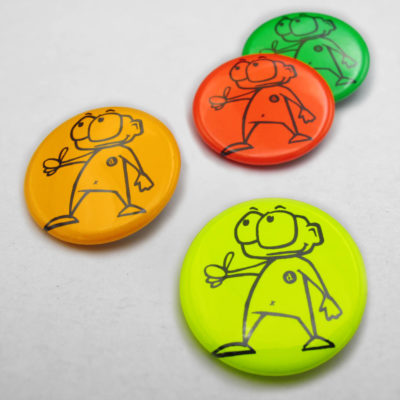 31mm Buttons NEON