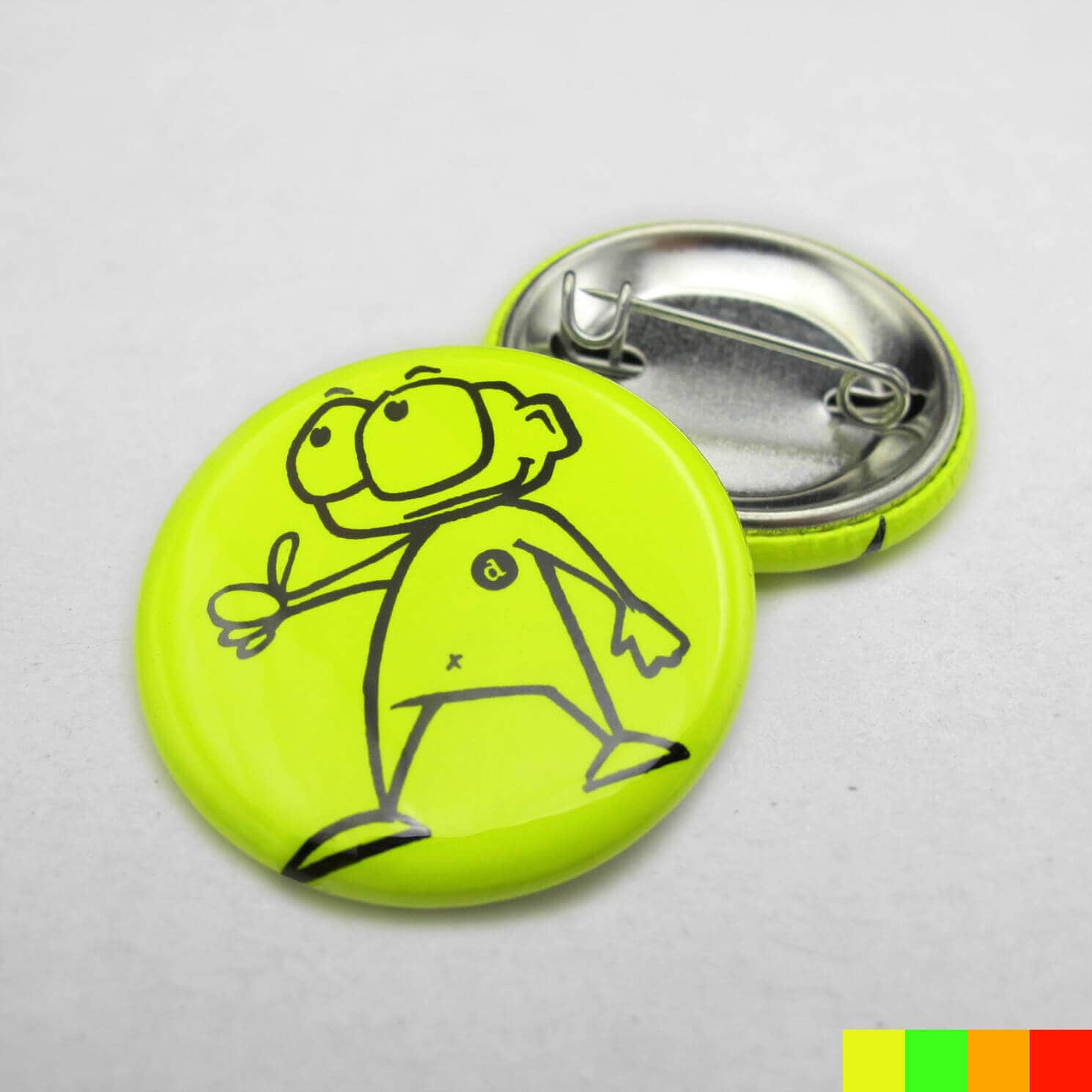 31mm Buttons NEONGELB