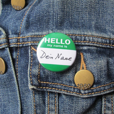 37mm Buttons Nametag