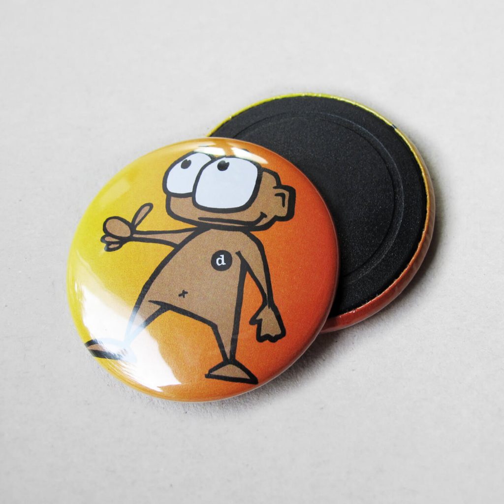 37mm Buttons mit Magnet