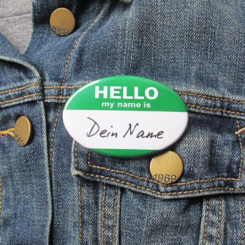 44x68mm Oval Button Nametag