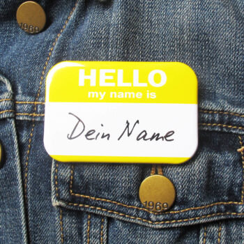 50x76mm Button Nametag