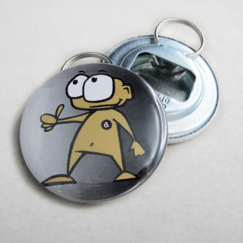56mm Buttons / Bottle Opener with Keyring