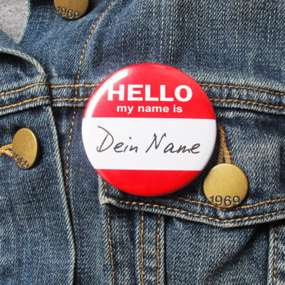 56mm Button Nametag