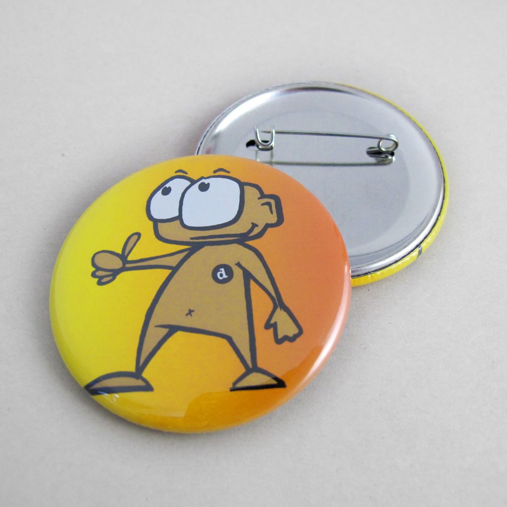 56mm Buttons mit Nadel