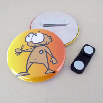 56mm Button mit Kleidungsmagnet