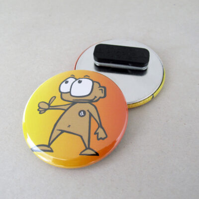 56mm Button mit Kleidungsmagnet