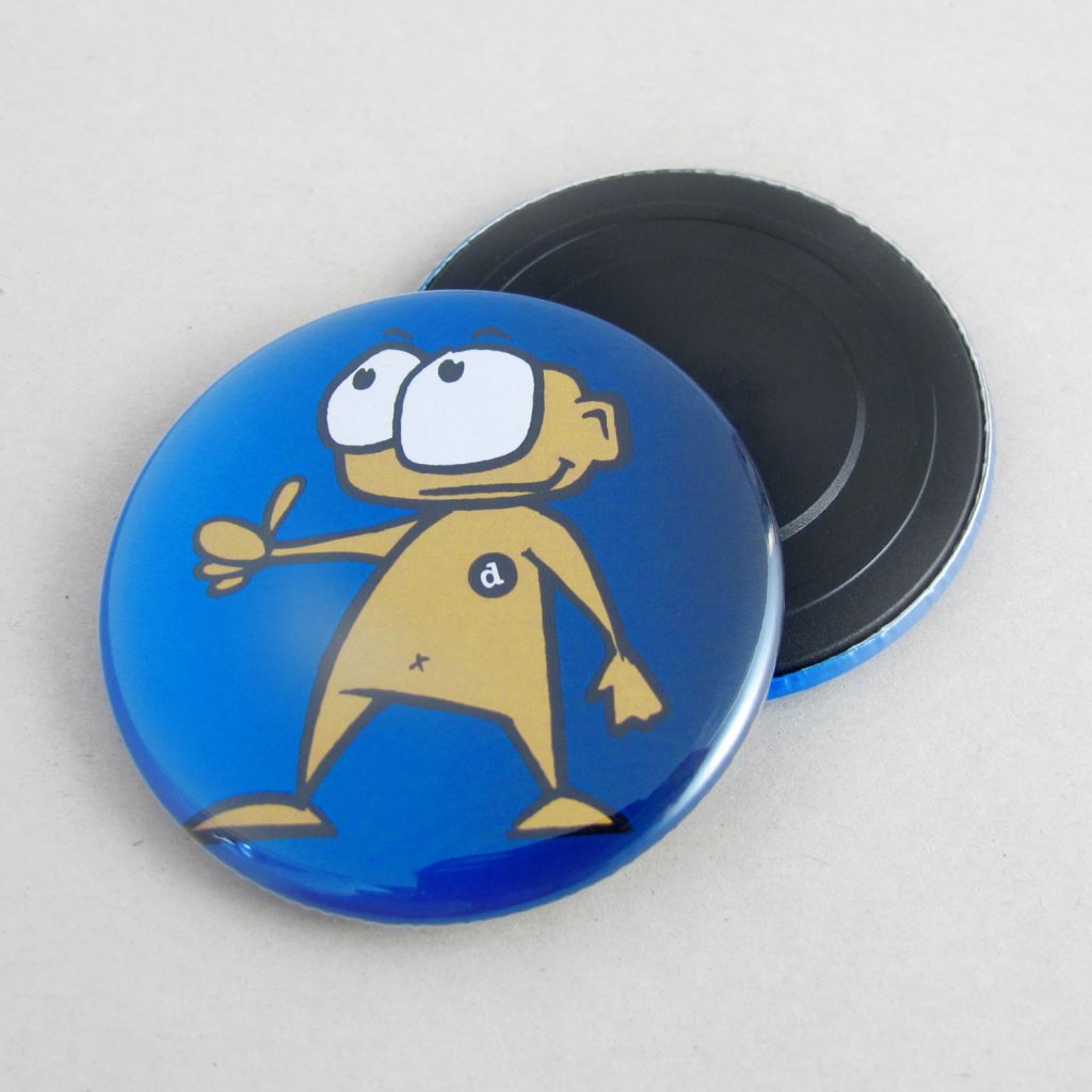 56mm Buttons mit Magnet
