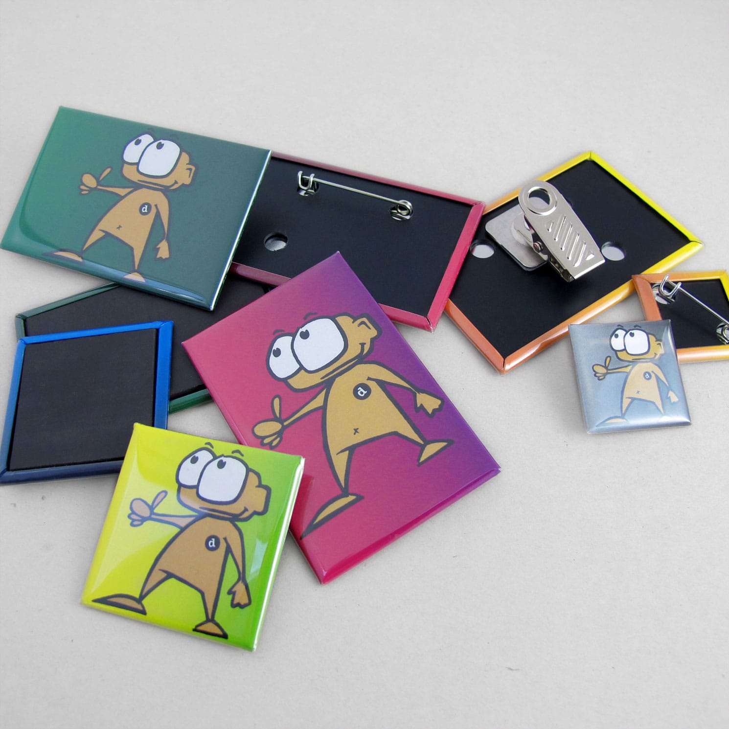 Rectangular Buttons - dailybuttons - Custom Buttons from Berlin