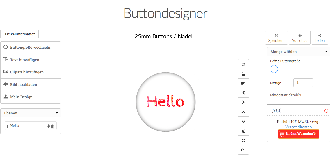 Buttondesigner Screenshot