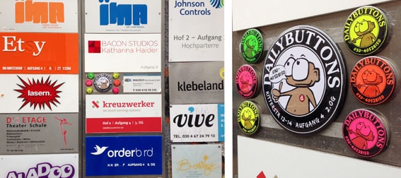 Firmenschild dailybuttons